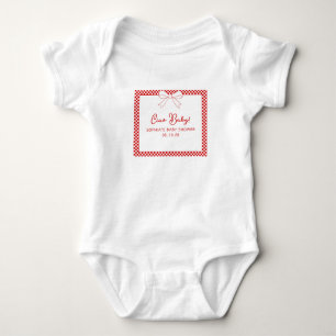Body Ciao Baby! Bébé à carreaux rouges italiens