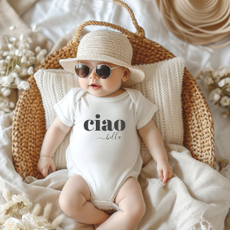 Body Ciao Bella Hello Beautiful Typographie Moderne