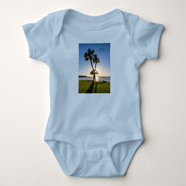 Body Ciseaux de palmier Silhouette Costume pour bébé (Devant)