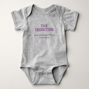 Body Citation comptable de la Tante Bébé "Déduction fis