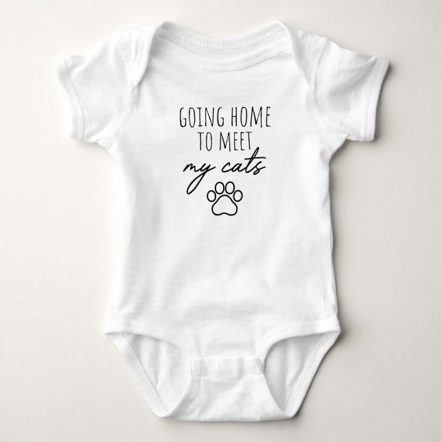 Body Citation de bébé allant à la maison pour rencontre (Devant)