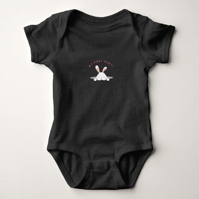 Body Citation de lapin de Pâques pour bébé (Devant)