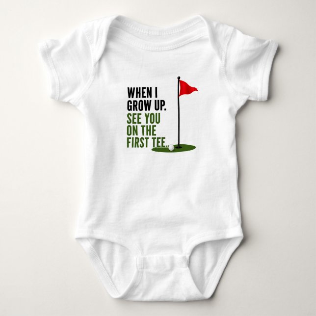 Body Citation drôle de golf pour bébé golfeur (Devant)