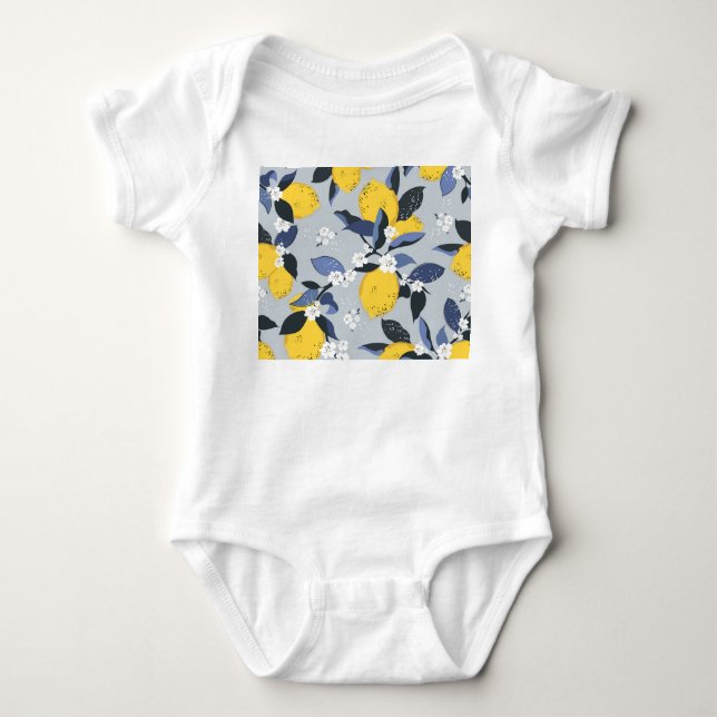 Body Citrons colorés : Motif Floral Citrus (Devant)
