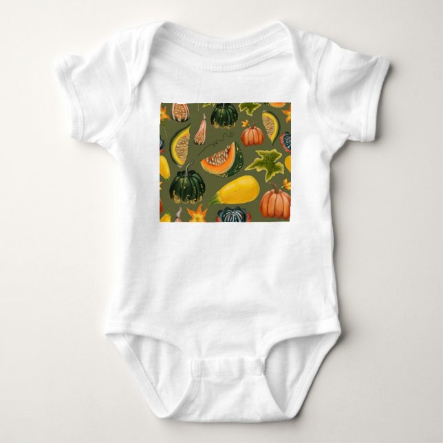 Body Citrouille et Feuille : Végétation d'automne (Devant)