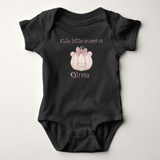 Body Citrouille mignonne personnalisée  (Devant)