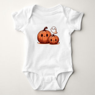 Body Citrouilles et Fantôme d'Halloween Mignons en Aqua