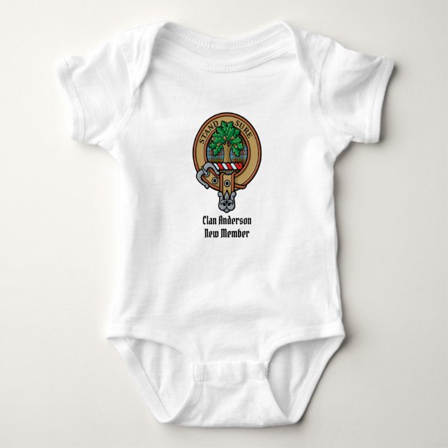 Body Clan Anderson Crest Bodysuit pour bébé (Devant)