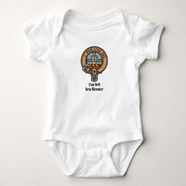 Body Clan Bell Crest sur Tartan (Devant)