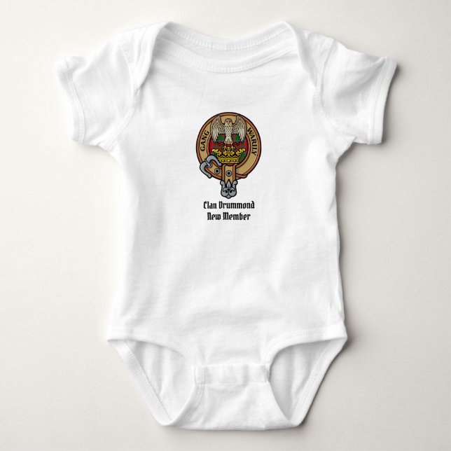 Body Clan Drummond Crest sur Tartan (Devant)