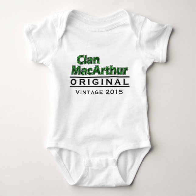 Body Clan MacArthur Personnaliser Vintage Votre anniver (Devant)