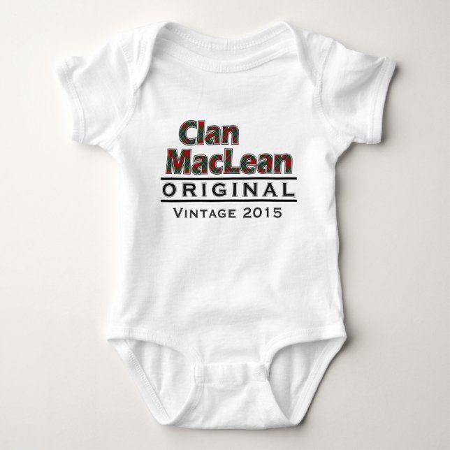 Body Clan MacLean Personnaliser Vintage votre anniversa (Devant)