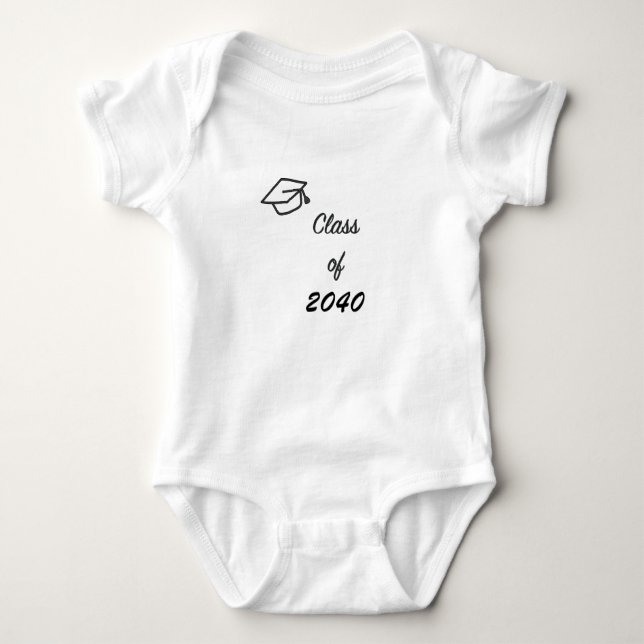 Body Classe de 2040 avec Graduation Cap Bodysuit bébé (Devant)