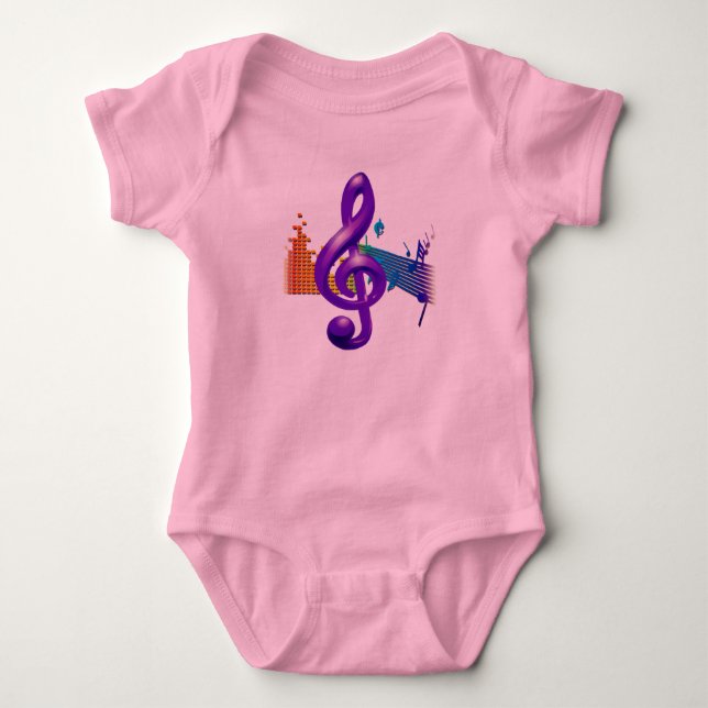 Body Clé Arbre Purple Design élégant (Devant)