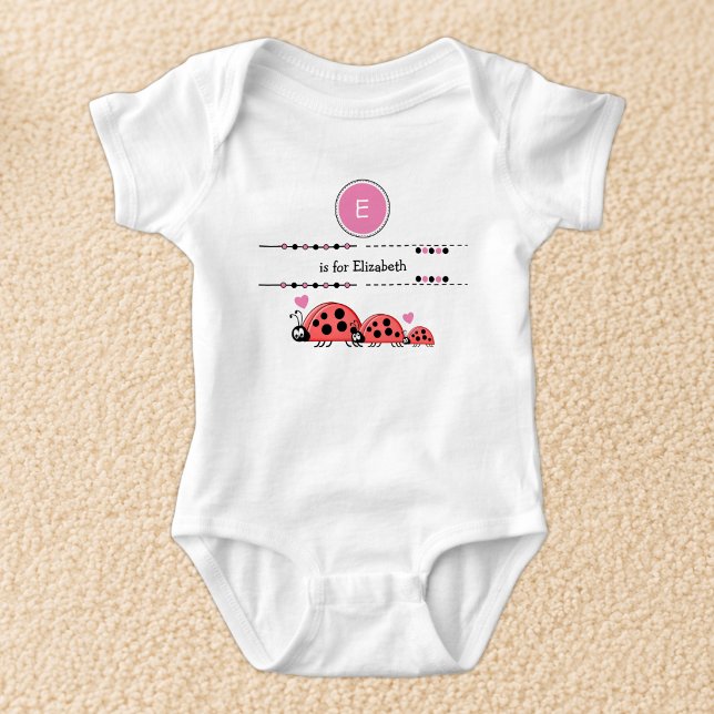 Body Coccinelles ajouter nom noir et rose (Créateur téléchargé)