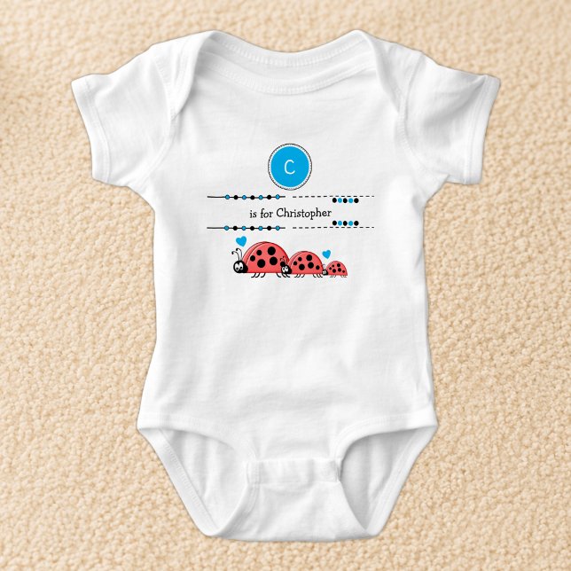 Body Coccinelles ajoutez nom noir et bleu (Créateur téléchargé)