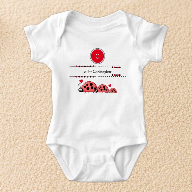 Body Coccinelles ajoutez nom noir et rouge (Créateur téléchargé)