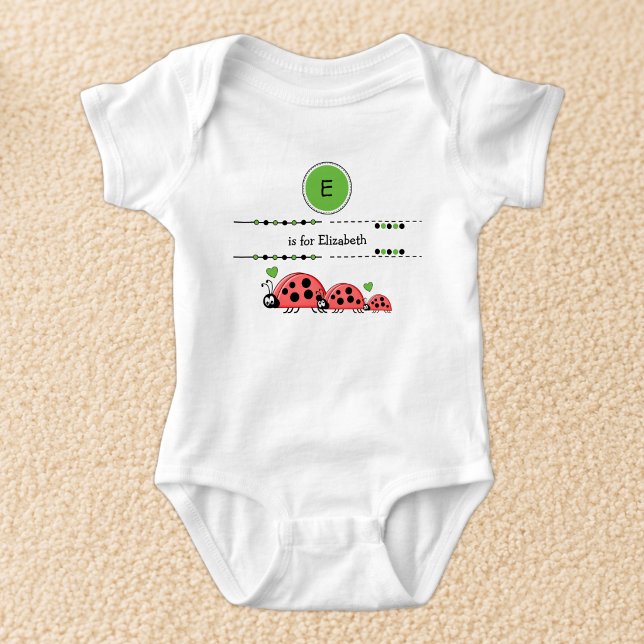 Body Coccinelles ajoutez nom noir et vert (Créateur téléchargé)