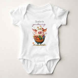 Body Cochon Mignon Fantaisiste "Je préférerais être en