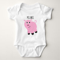 Cochon Rose Personnalisé Bébé Animal Porcinet