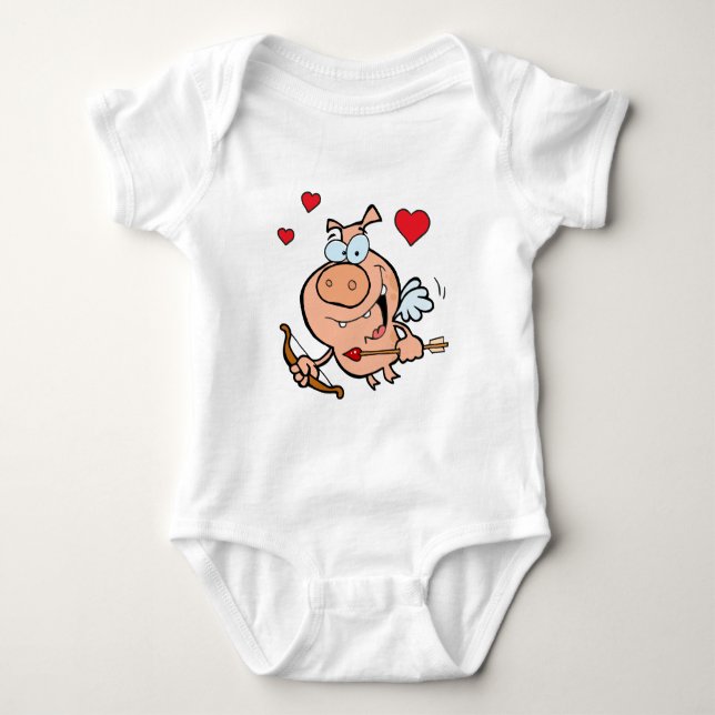Body Cochon volant avec flèche et flèche (Devant)