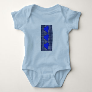 Body Coeur bleu de plaid