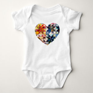 Body Coeur coloré d'édredon de patchwork