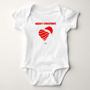 Body Coeur de Noël Père Noël Coeur Bébé Jersey
