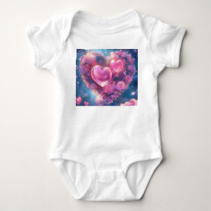 Body Coeur Rose enchanté - Bodysuit bébé