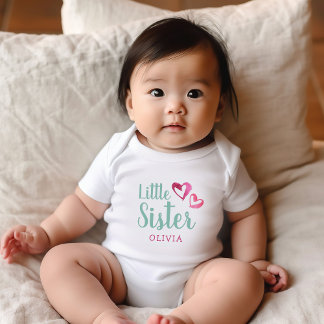 Body Cœurs aquarelle rose monogramme du prénom de la pe