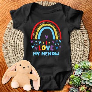Body Cœurs Arc-en-Ciel J'Aime Ma Memaw