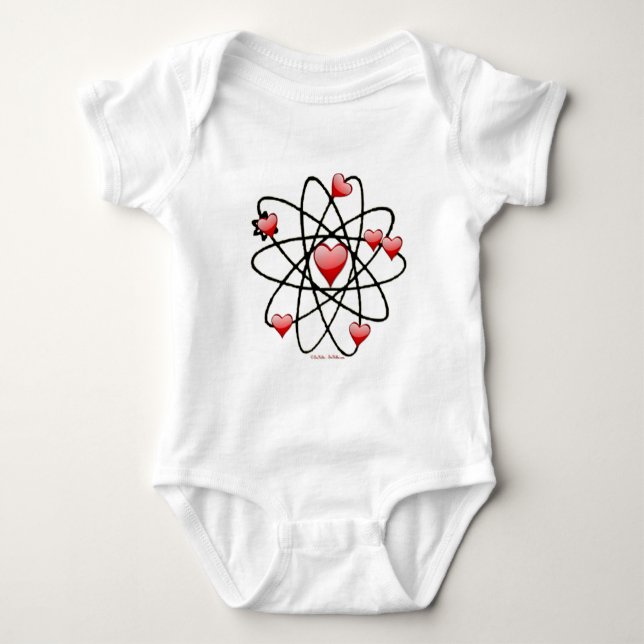 Body Coeurs rouges de Saint Valentin atomique (Devant)