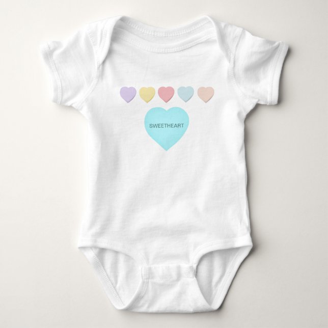 Body Coeurs verts pour bébés de l'amour (Devant)