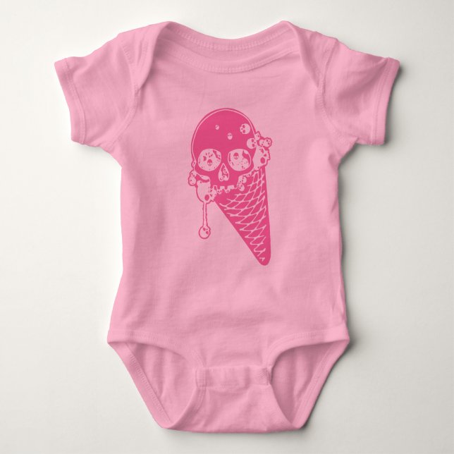 Body Coffret bébé en crème glacée rose mal (Devant)