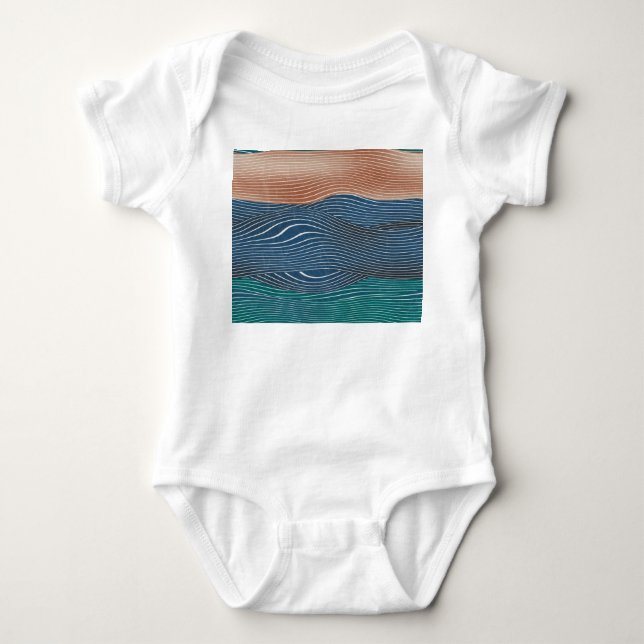 Body Collines naturelles : motif sans soudure. (Devant)