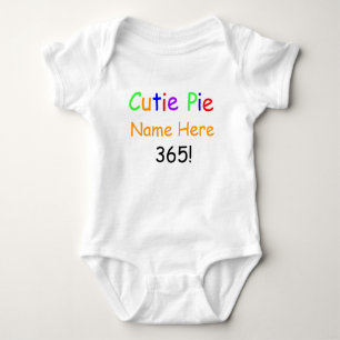 Body Colorful Cutie Pie 365 Chemise bébé PERSONNALISER 