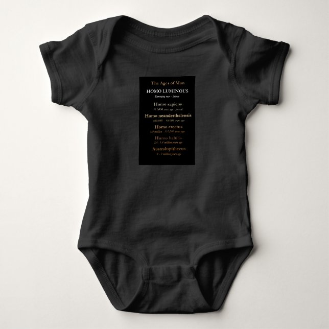Body Combinaison bébé Ages Of Man (Devant)