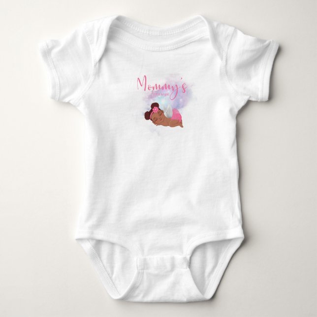 Body Combinaison bébé ange de maman  (Devant)