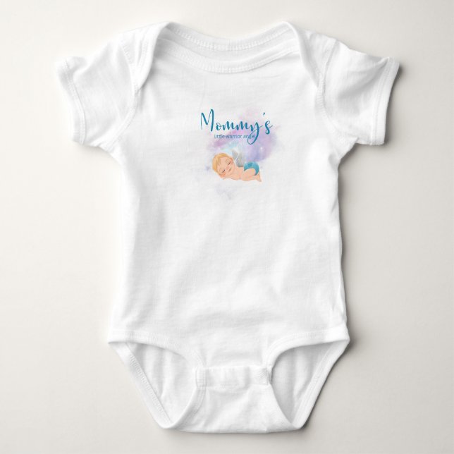 Body Combinaison bébé ange guerrier de maman  (Devant)