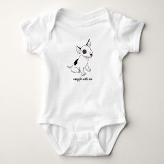 Body Combinaison bébé avec un adorable chiot bull-terri