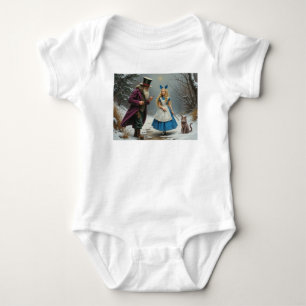 Body Combinaison bébé blanche Alice hiver