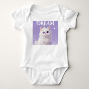 Body Combinaison bébé Chat Princesse Royale Rêve Blanc
