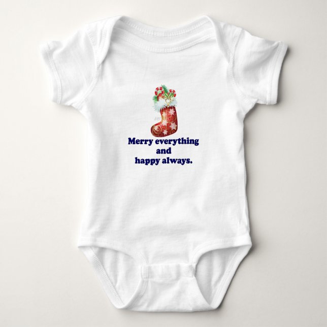 Body Combinaison bébé de Noël Jersey (Devant)
