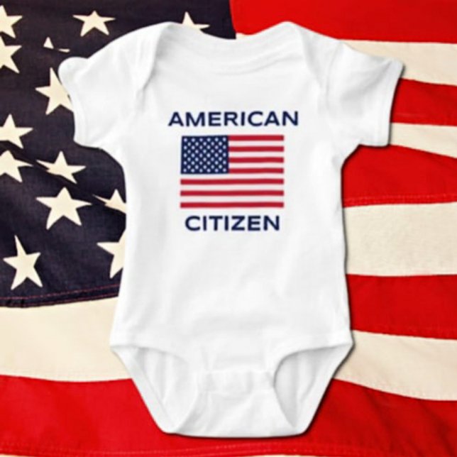 Body Combinaison bébé drapeau américain gras Citoyen Am (Créateur téléchargé)