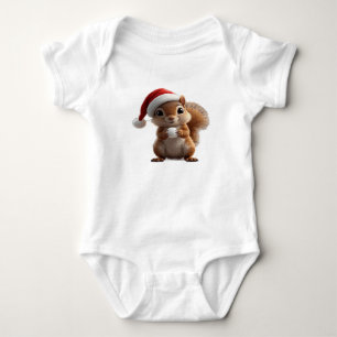 Body Combinaison bébé écureuil de Noël mignon