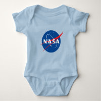 Combinaison bébé en coton Iconique NASA (bleu Uran