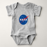 Combinaison bébé en coton Iconique NASA (Lune gris