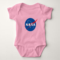 Combinaison bébé en coton Iconique NASA (rose céle