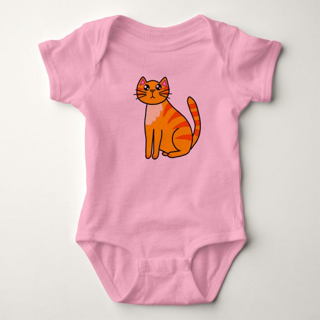 Body Combinaison bébé en jersey rose (Devant)
