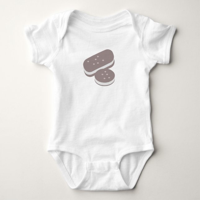 Body Combinaison Bébé Faim Glace Sandwich Nourriss (Devant)